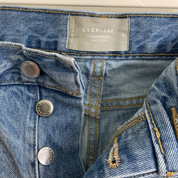 Everlane denim relaxed 90s shorts size 27 - Picture 3 of 3